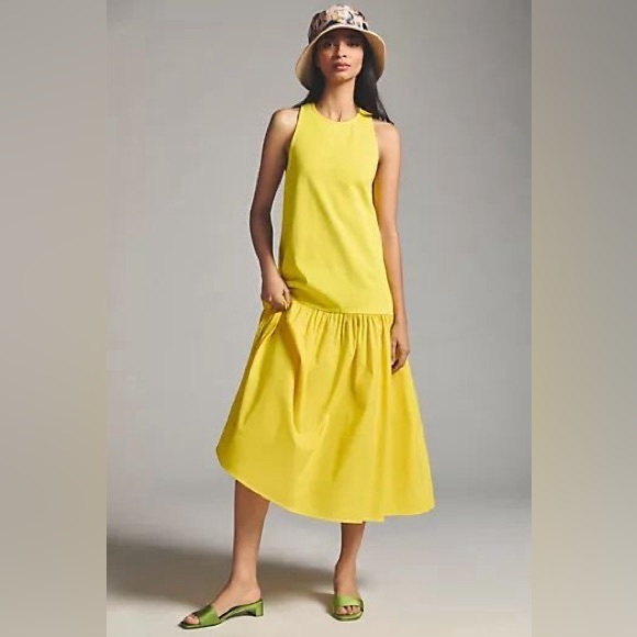 Anthropologie Maeve Sleeveless Flounce Dress - Picture 2 of 12